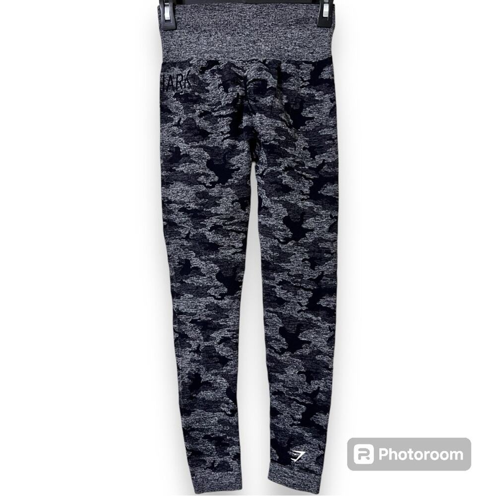 Gymshark adapt seamless black & grey camo high waisted leggings see measurements - Picture 3 of 9